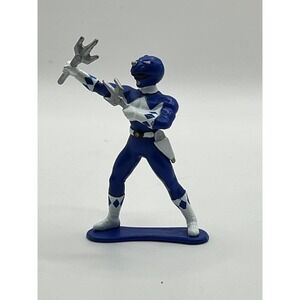 Bandai Power Rangers Blue Ranger on‎ Skateboard 1993 Action Figure Toy